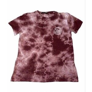 Obey Tie Dye Tee Propaganda Worldwide Women's Medium Red Soft Crewneck Y2K